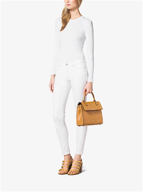 michael kors caldera medium leather satchel|Michael Kors satchels.